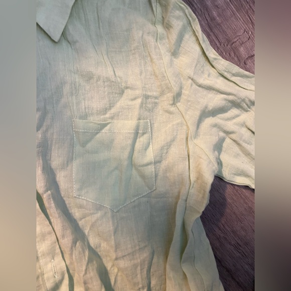 LIGHT GREEN LINEN SET - Picture 7 of 9